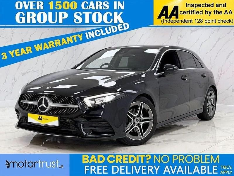 Used Mercedes A200 AMG line 163 HP (119 kW) 2019 Black Hatchback