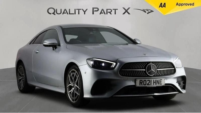Used Mercedes E220 AMG line 2021 Silver Coupe
