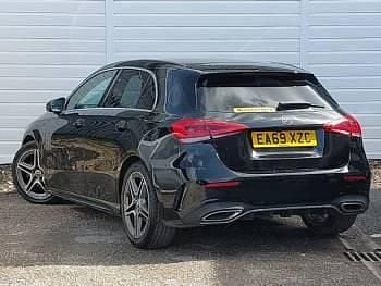 Used Mercedes A180 AMG line 136 HP (100 kW) 2019 Black Hatchback