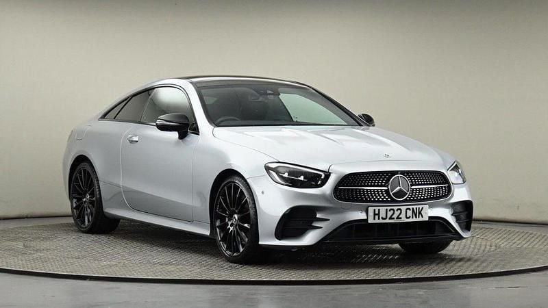 Silver Used 2022 Mercedes E300 AMG line Coupe | £30,200 (Fair price) - Image 1/4