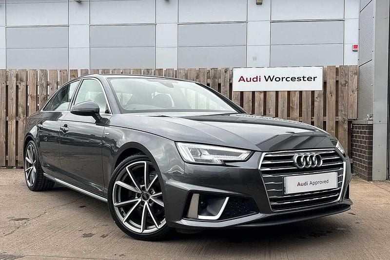 Daytona grey, pearl effect Used 2019 Audi A4 S-Line Sedan | £18,993 (Fair price) - Image 1/4