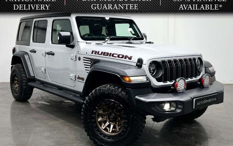 Silver Used 2023 Jeep Wrangler Rubicon SUV | £50,990 (Expensive) - Image 1/3