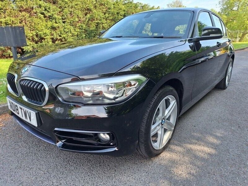 Black Used 2018 BMW 116 Sport Line Hatchback | £9,989 (Fair price) - Image 1/4