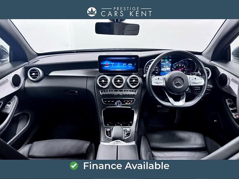 Used Mercedes C200 AMG line 2021 Black Cabriolet