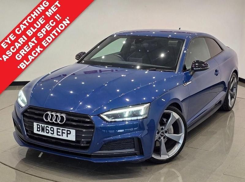 Used Audi A5 Black Edition 190 HP (139 kW) 2019 Blue Coupe