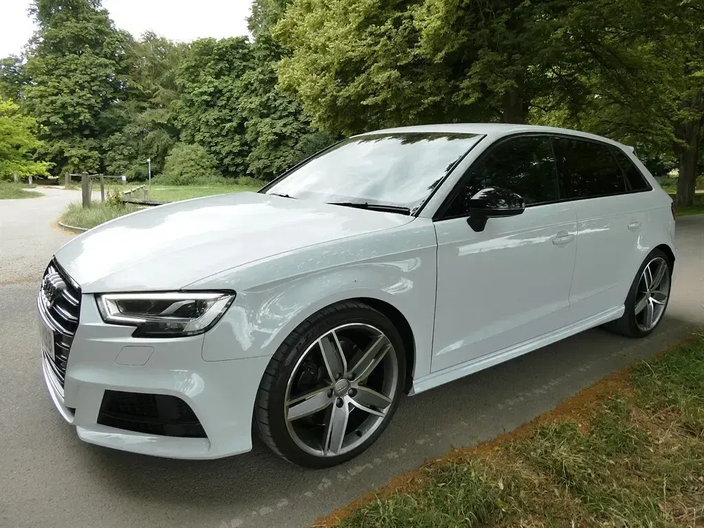 Used Audi S3 Sportback Black Edition 296 HP (217 kW) 2019 Ibis white Hatchback