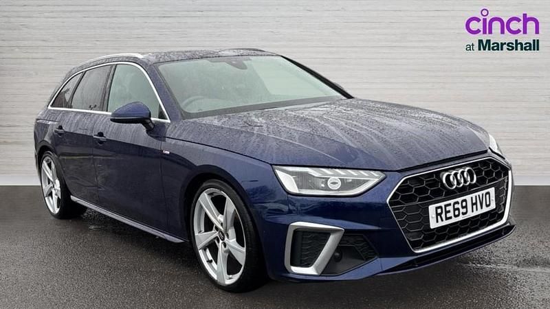 Used Audi A4 S-Line 150 HP (110 kW) 2019 Blue Estate