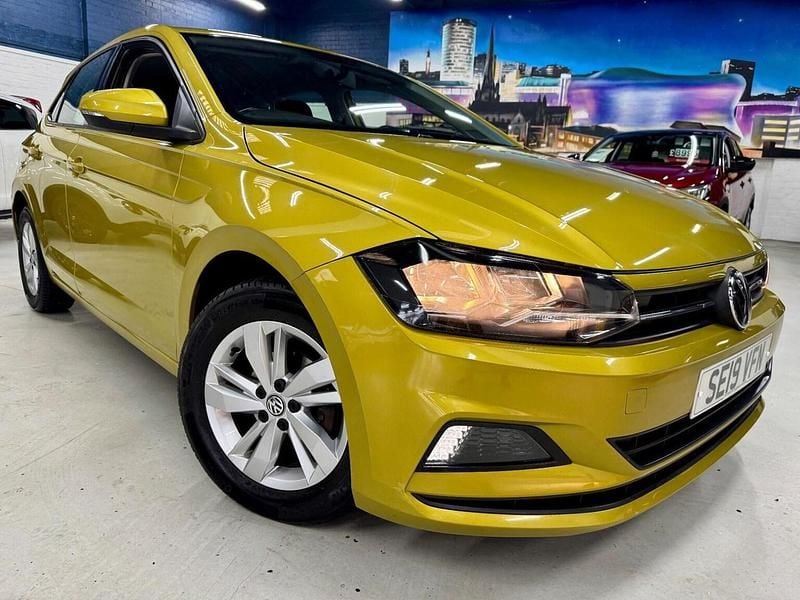 Yellow Used 2019 VW Polo SE Hatchback | £8,995 (Good price) - Image 1/3