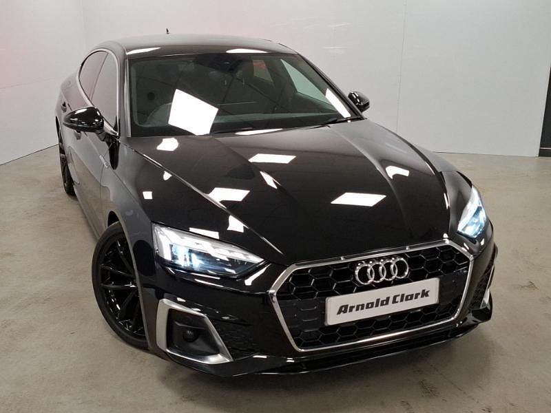 Used Audi A5 S-Line 163 HP (119 kW) 2022 Black Hatchback