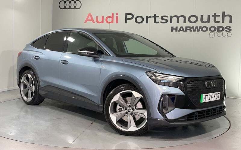 Blue Used 2024 Audi Q4 Sportback e-tron Black Edition SUV | £35,690 - Image 1/4