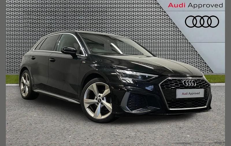 Used Audi A3 S-Line 147 HP (108 kW) 2022 Black Hatchback