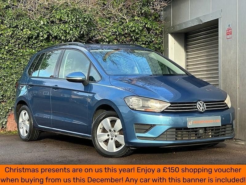 Blue Used 2016 VW Golf Sportsvan SE MPV | £7,250 (Fair price) - Image 1/4