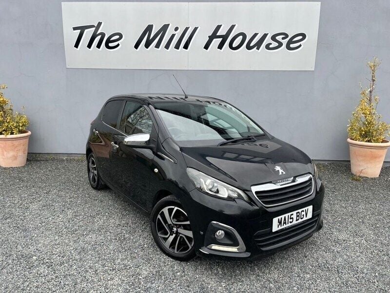 Black Used 2015 Peugeot 108 Hatchback | £5,299 (Fair price) - Image 1/4