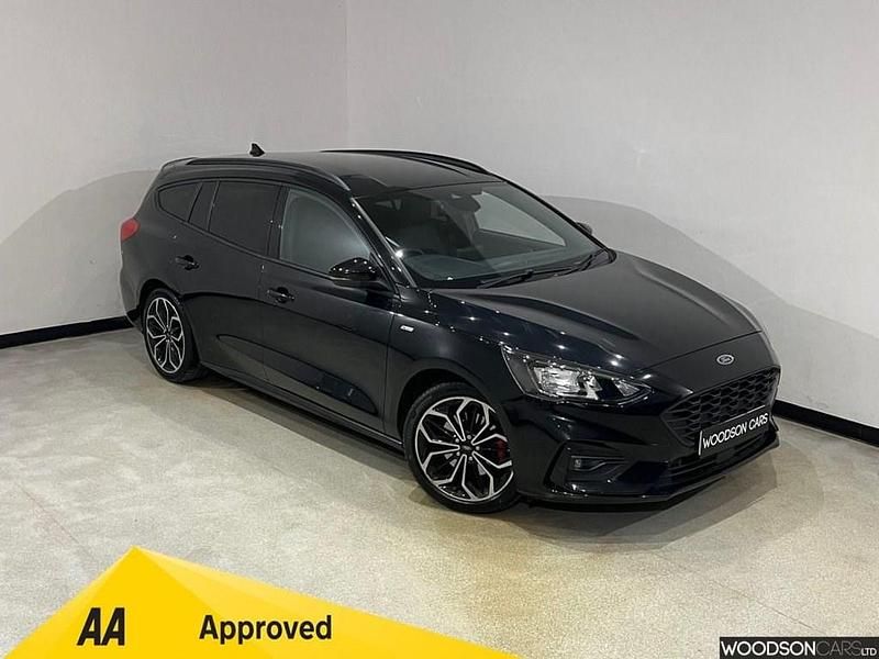 Black Used 2020 Ford Focus ST-Line X Estate | £9,850 (Fair price) - Image 1/2