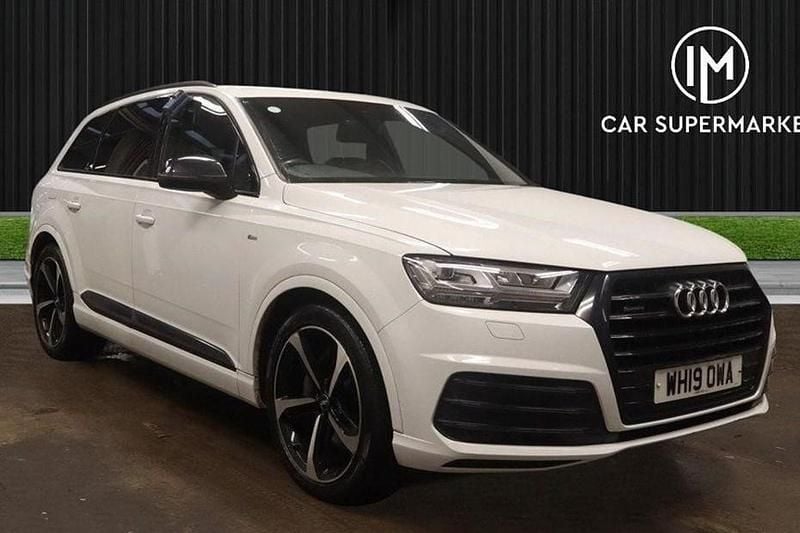 White Used 2019 Audi Q7 Black Edition SUV | £27,885 (Good price) - Image 1/1