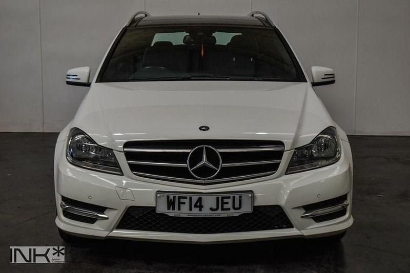 Begagnad Mercedes C220 Sport Edition 2014 Vit Kombi