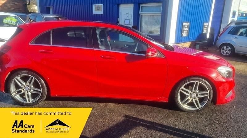 Used Mercedes A180 AMG line 109 HP (80 kW) 2017 Red Hatchback