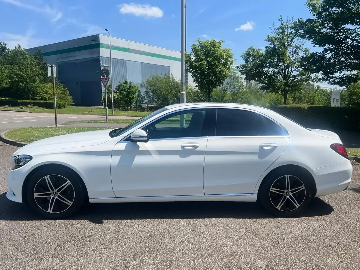 Used Mercedes C200 2018 White Sedan