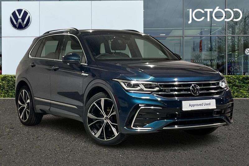 Blue Used 2021 VW Tiguan R-line SUV | £27,740 (Fair price) - Image 1/4