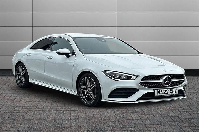 White Used 2022 Mercedes CLA200 AMG line Sedan | £25,195 (Fair price) - Image 1/4