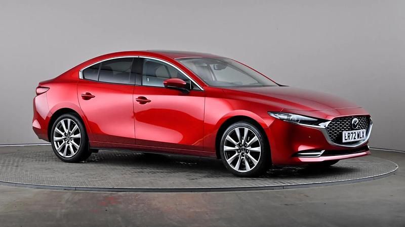 Red Used 2022 Mazda 3 Inclusive Sedan | £15,498 (Fair price) - Image 1/4