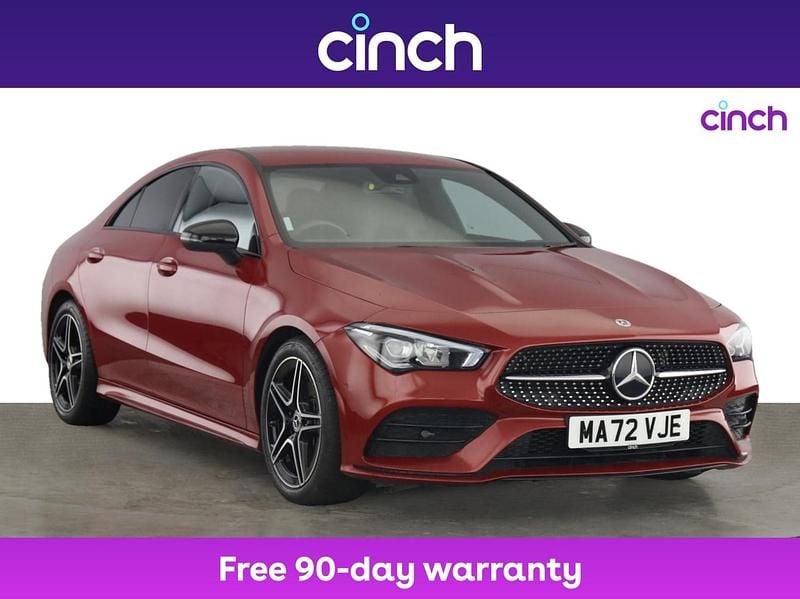 Red Used 2022 Mercedes CLA200 Executive Coupe | £24,899 (Fair price) - Image 1/3