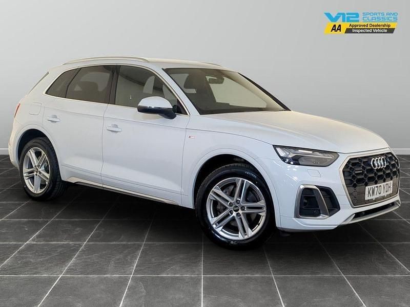 White Used 2020 Audi Q5 S-Line SUV | £18,695 (Good price) - Image 1/2