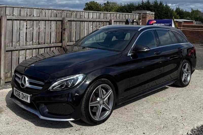 Black Used 2016 Mercedes C220 AMG line Estate | £6,995 (Fair price) - Image 1/1