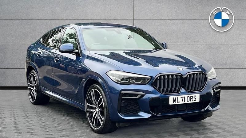 Blue Used 2021 BMW X6 M Sport SUV | £42,492 (Fair price) - Image 1/4