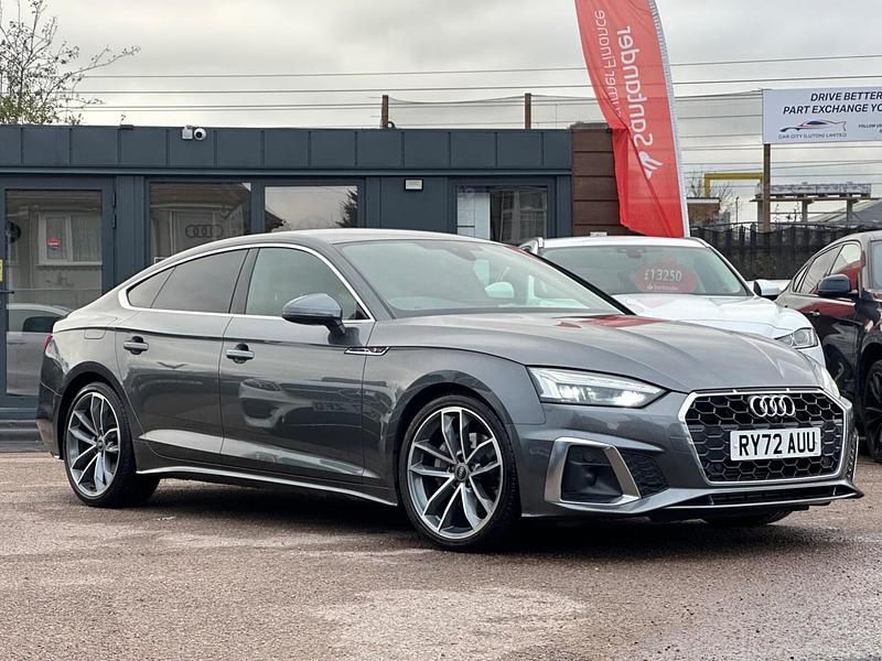 Grey Used 2022 Audi A5 S-Line Hatchback | £18,750 (Fair price) - Image 1/4