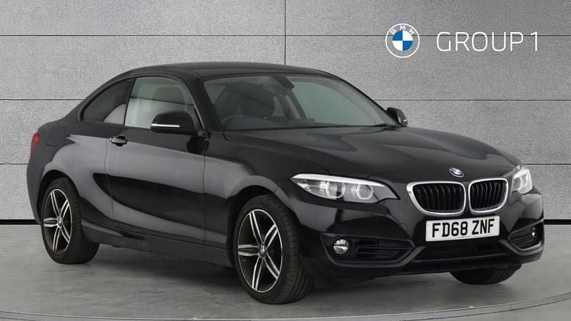 Black Used 2019 BMW 218 Sport Line Coupe | £13,490 (Super price) - Image 1/4