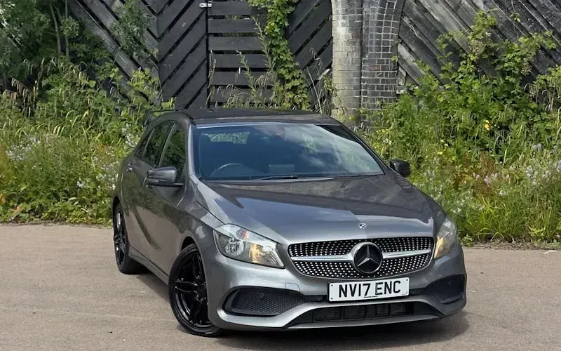 Used Mercedes A200 AMG line 136 HP (100 kW) 2017 Grey Hatchback