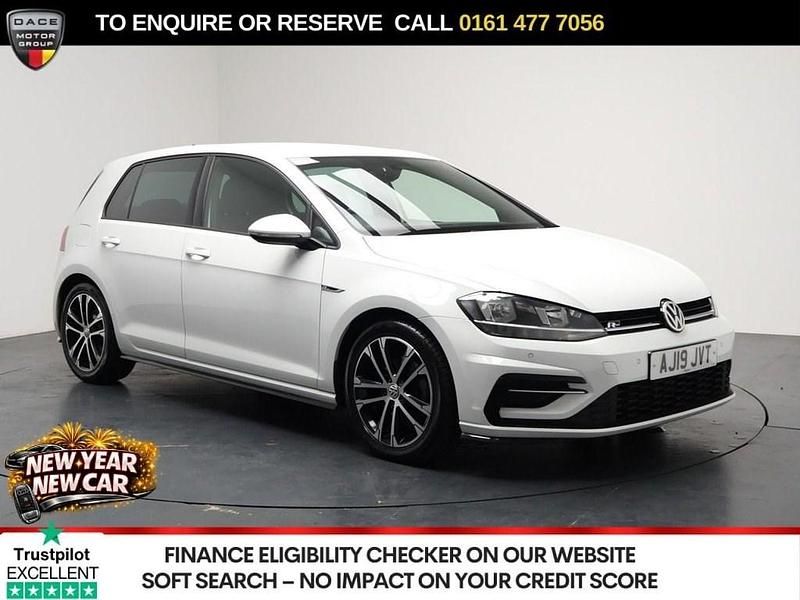 White Used 2019 VW Golf VII R-line Hatchback | £15,780 (Fair price) - Image 1/3