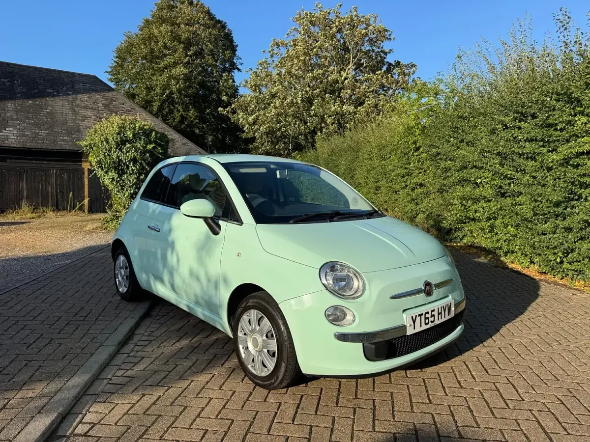 Używany Fiat 500 Pop Star 69 KM (50 kW) 2015 Zielony Hatchback