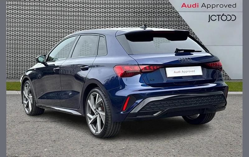 Used Audi A3 Black Edition 147 HP (108 kW) 2025 Blue Hatchback