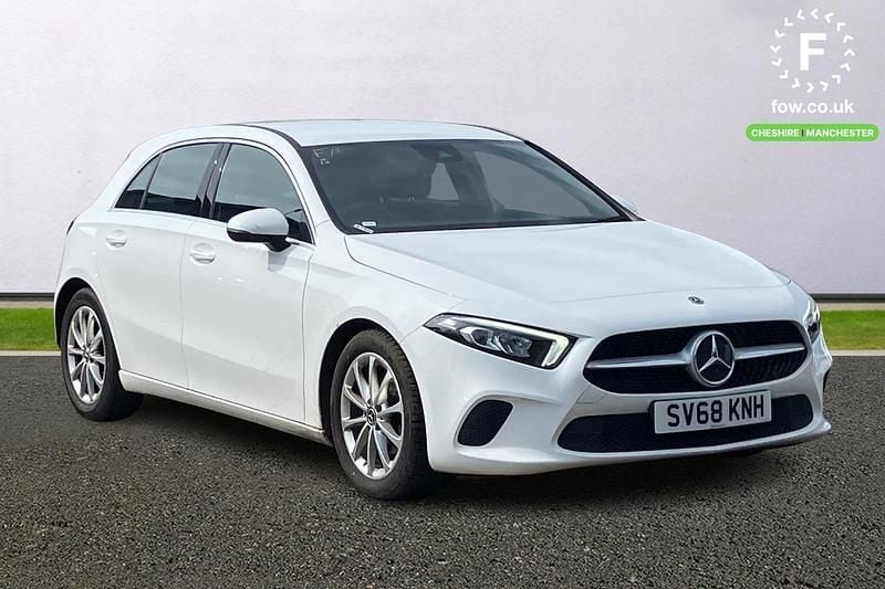 White Used 2018 Mercedes A180 Hatchback | £13,999 (Good price) - Image 1/3