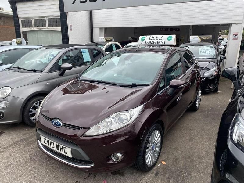 Red Used 2010 Ford Fiesta Titanium Hatchback | £2,995 (Good price) - Image 1/3