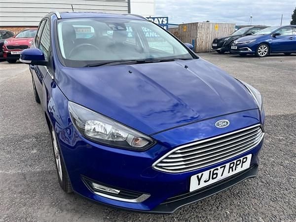 Blue Used 2018 Ford Focus Titanium Estate | £9,995 (Good price) - Image 1/4