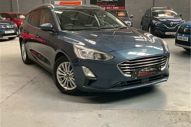 Blue Used 2019 Ford Focus Titanium Estate | £7,350 (Good price) - Image 1/4