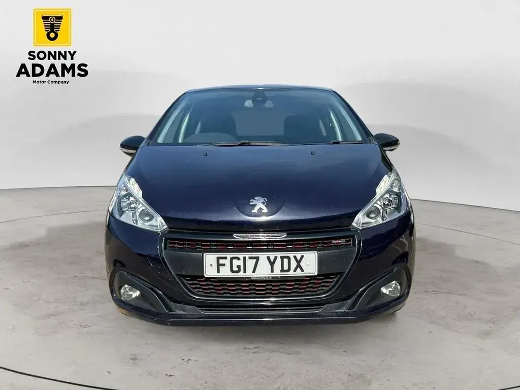 Used Peugeot 208 GT-line 100 HP (73 kW) 2017 Blue Hatchback