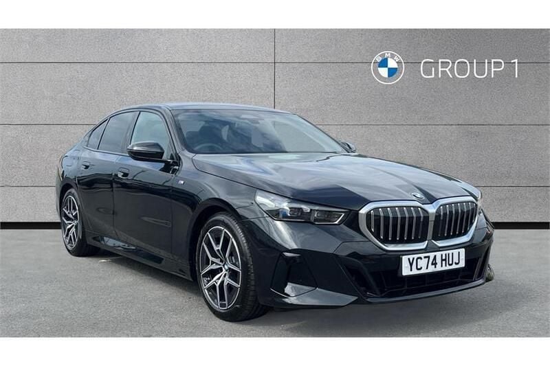 Black sapphire metallic paint Used 2024 BMW 520 M Sport Sedan | £38,740 (Good price) - Image 1/4