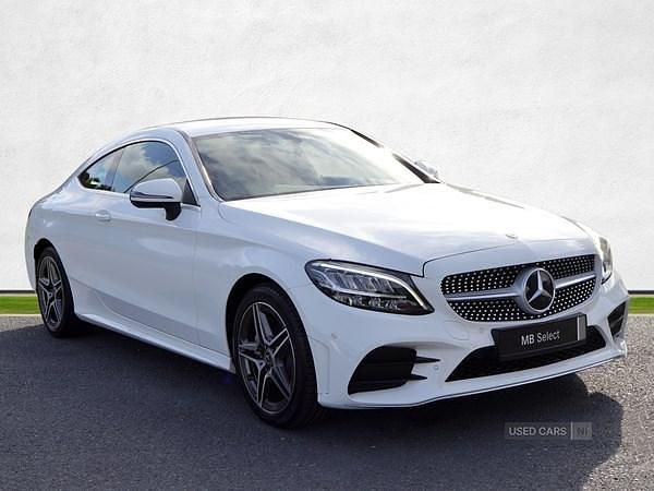 White Used 2019 Mercedes C220 AMG line Coupe | £19,995 (Fair price) - Image 1/4
