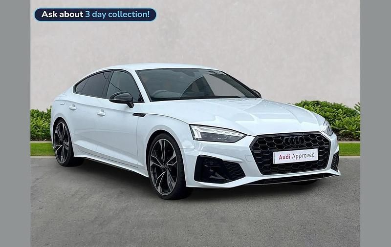 Used Audi A5 Sportback Black Edition 204 HP (150 kW) 2023 White Hatchback