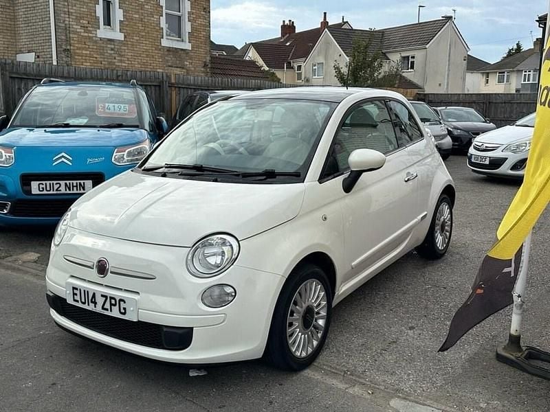 Used Fiat 500 Lounge 69 HP (50 kW) 2014 White Hatchback