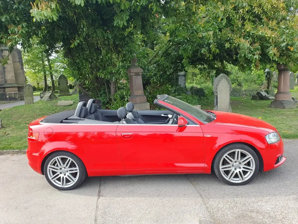 Used Audi A3 Cabriolet S-Line 105 HP (77 kW) 2010 Red Cabriolet