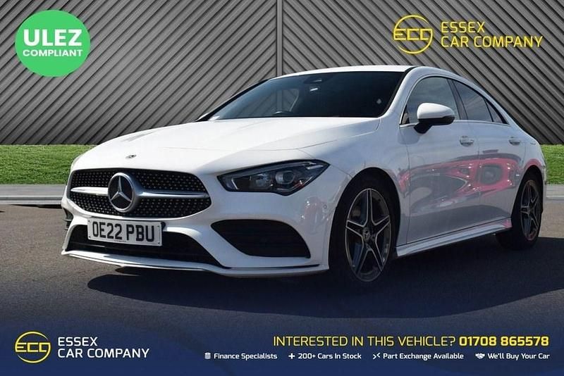 White Used 2022 Mercedes CLA180 AMG line Sedan | £21,380 (Fair price) - Image 1/4
