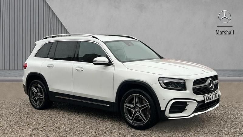 Moonstone white metallic Used 2024 Mercedes GLB220 AMG Line Premium SUV | £33,240 (Good price) - Image 1/4
