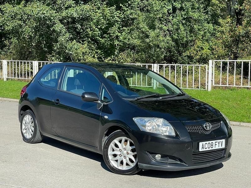 Black Used 2008 Toyota Auris T3 Hatchback | £2,990 (Fair price) - Image 1/4
