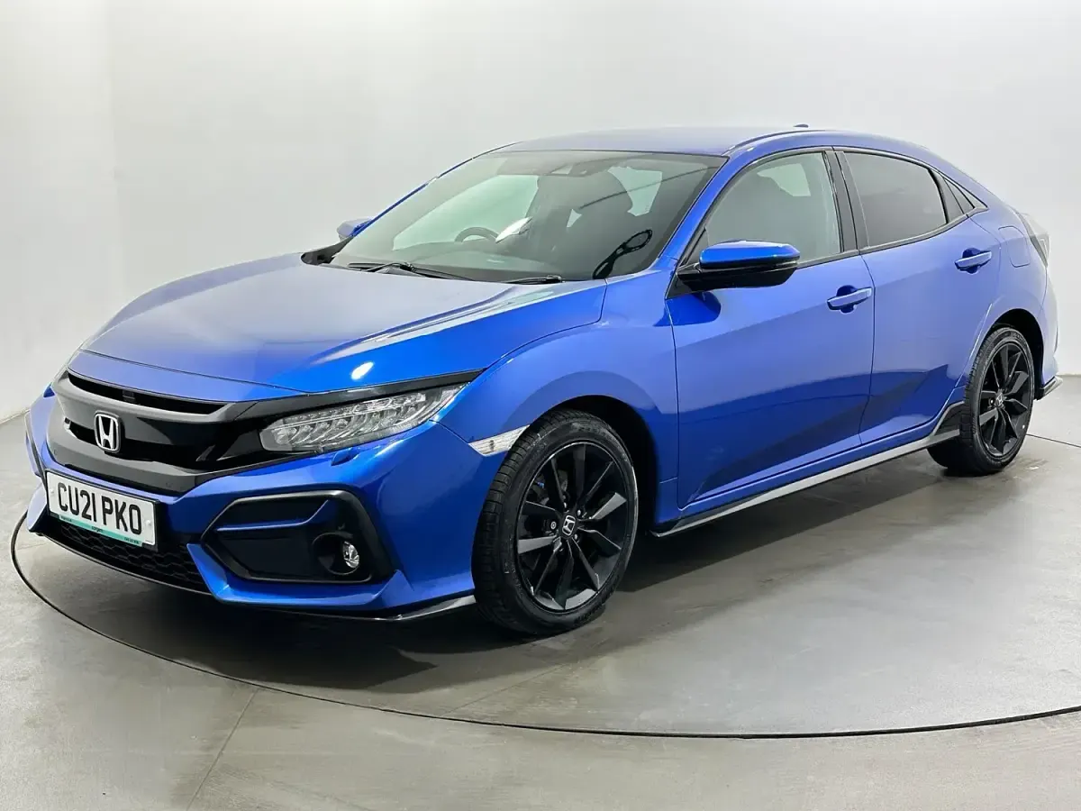 Used Honda Civic Sport 182 HP (133 kW) 2021 Blue Hatchback