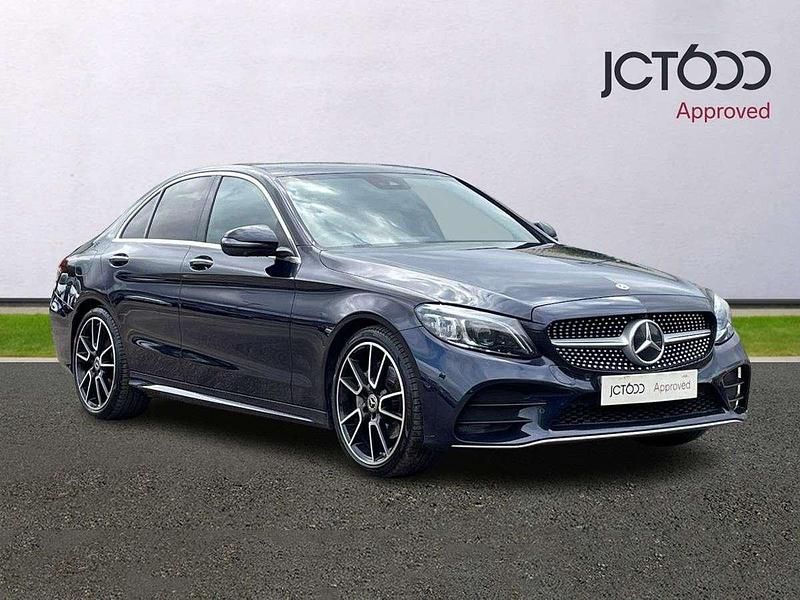 Blue Used 2019 Mercedes C220 AMG Line Premium Plus Sedan | £22,000 (Expensive) - Image 1/4